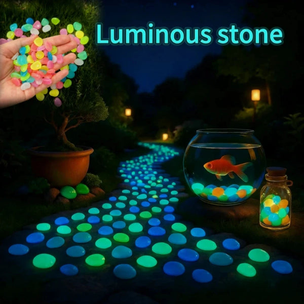 Luminous Garden Glow Pebble Set