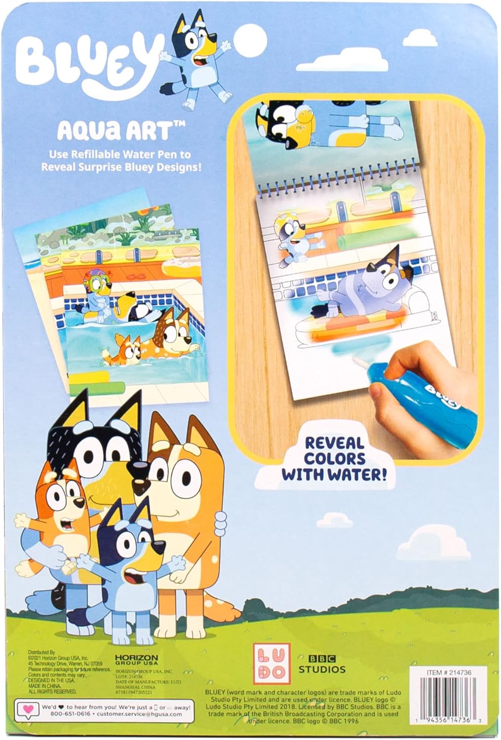 Bluey Aqua Art Pad